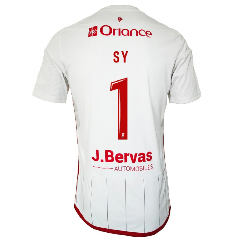 Danxen Dámské Seydou Sy #1 Bílá Červená Daleko Hráčské Dresy 2025/26 Dres