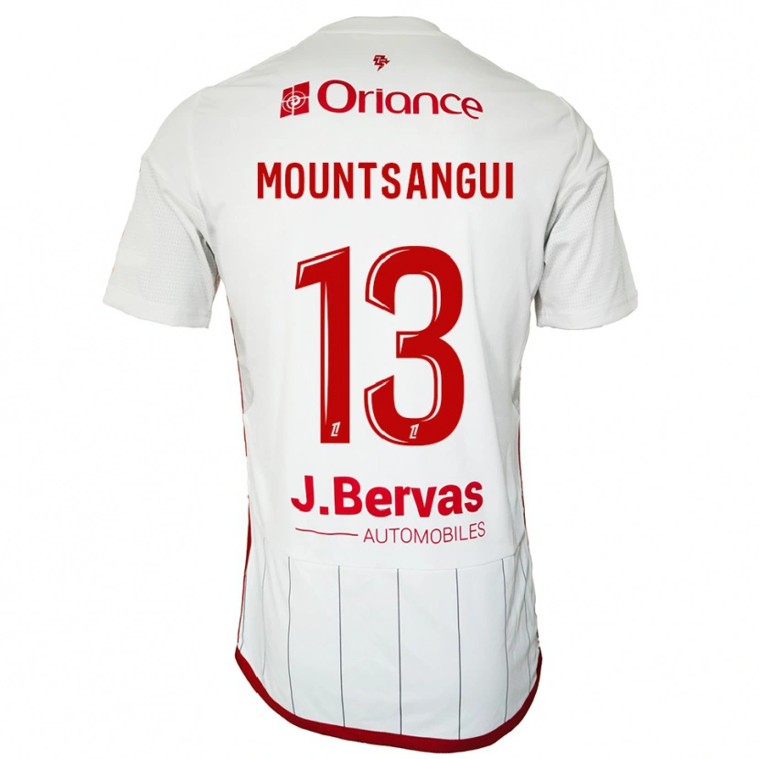 Danxen Dámské Warren Mountsangui #13 Bílá Červená Daleko Hráčské Dresy 2025/26 Dres