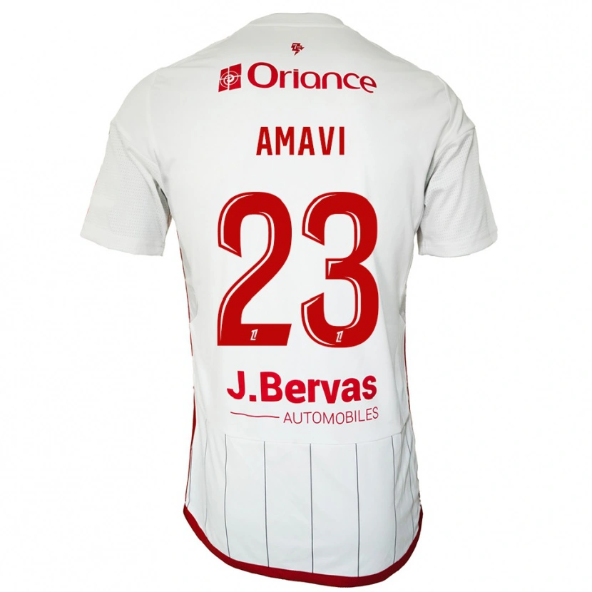Danxen Dámské Jordan Amavi #23 Bílá Červená Daleko Hráčské Dresy 2025/26 Dres