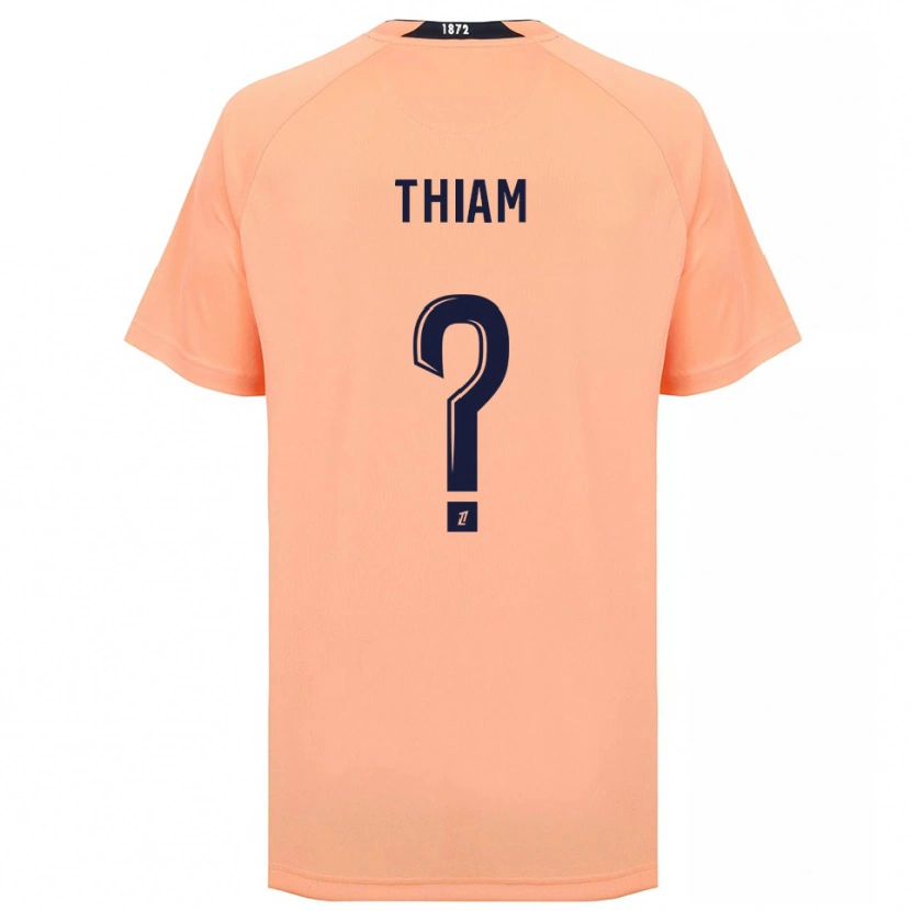Danxen Dámské Tidjani Thiam #0 Oranžová Námořnická Daleko Hráčské Dresy 2025/26 Dres