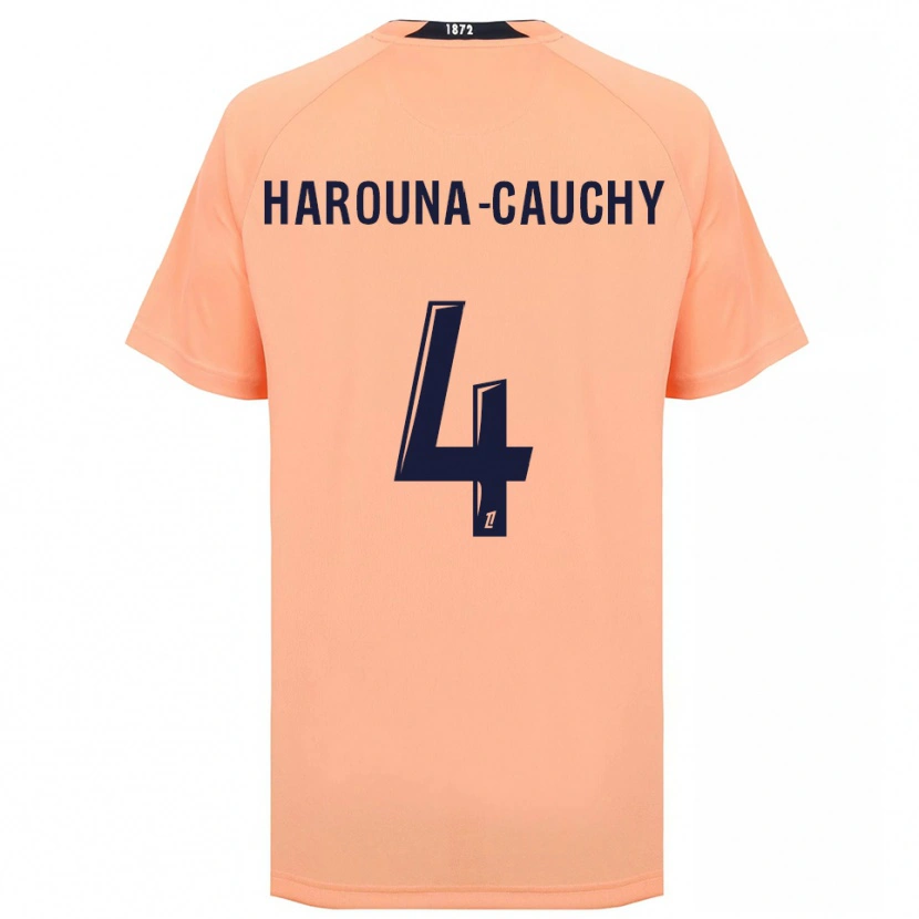 Danxen Dámské Yllian Harouna-Cauchy #4 Oranžová Námořnická Daleko Hráčské Dresy 2025/26 Dres