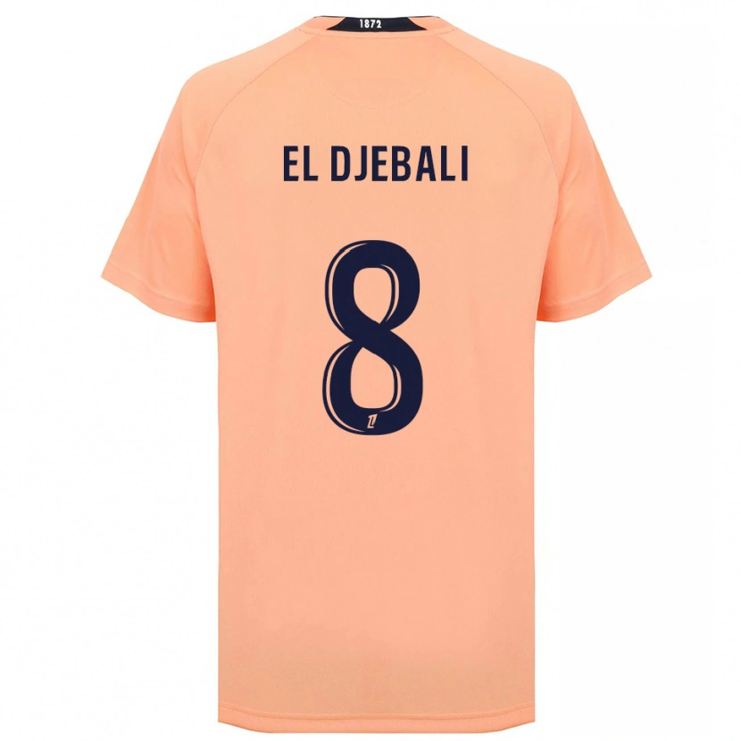 Danxen Dámské Rayan El Djebali #8 Oranžová Námořnická Daleko Hráčské Dresy 2025/26 Dres