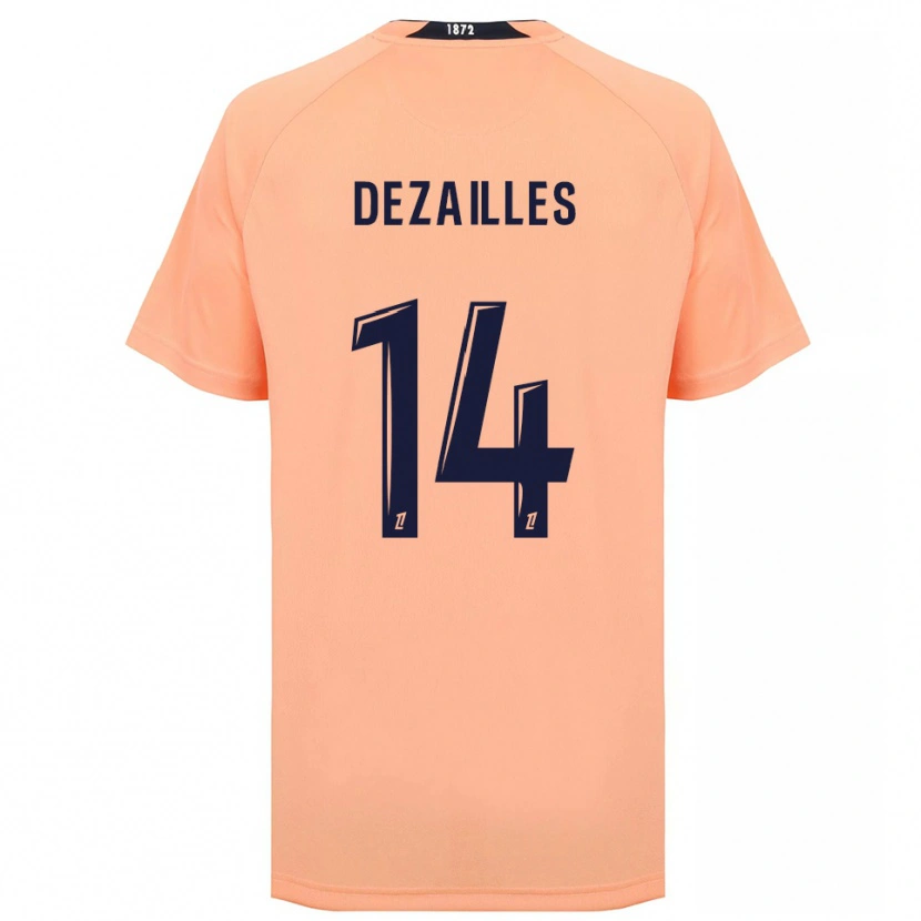 Danxen Dámské Arsène Dezailles #14 Oranžová Námořnická Daleko Hráčské Dresy 2025/26 Dres
