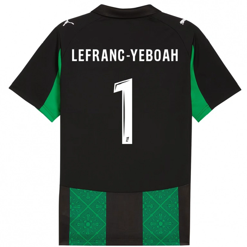 Danxen Dámské Daïvy Lefranc-Yeboah #1 Černá Zelená Daleko Hráčské Dresy 2025/26 Dres