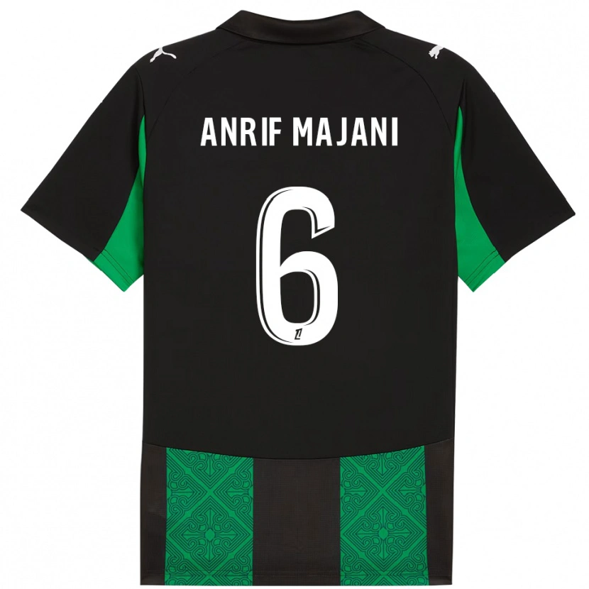 Danxen Dámské El Anrif Majani #6 Černá Zelená Daleko Hráčské Dresy 2025/26 Dres