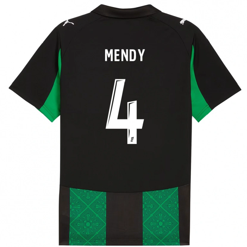 Danxen Dámské Ellijah Mendy #4 Černá Zelená Daleko Hráčské Dresy 2025/26 Dres