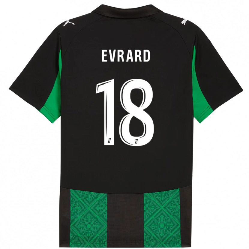 Danxen Dámské Julia Evrard #18 Černá Zelená Daleko Hráčské Dresy 2025/26 Dres