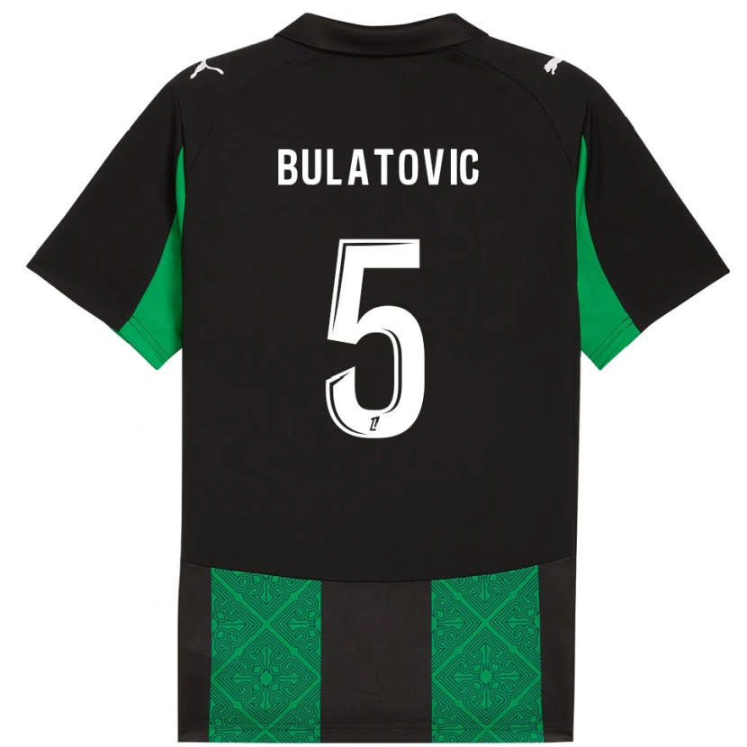Danxen Dámské Andrija Bulatovic #5 Černá Zelená Daleko Hráčské Dresy 2025/26 Dres