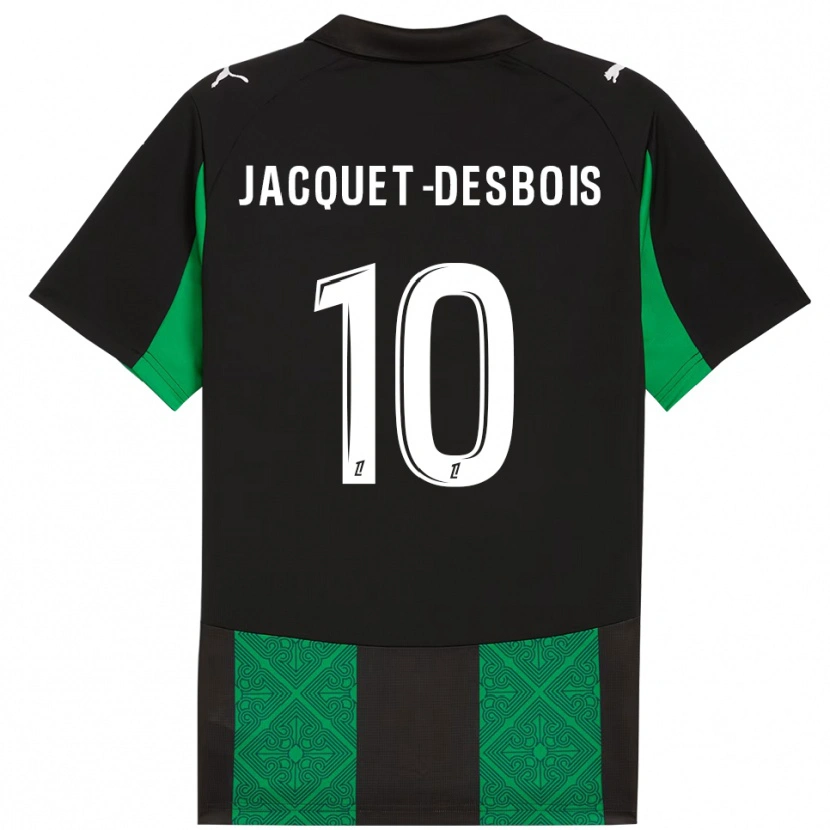 Danxen Dámské Tairik Jacquet-Desbois #10 Černá Zelená Daleko Hráčské Dresy 2025/26 Dres