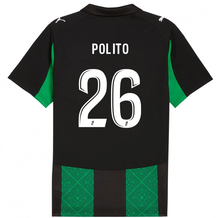Danxen Dámské Carla Polito #26 Černá Zelená Daleko Hráčské Dresy 2025/26 Dres
