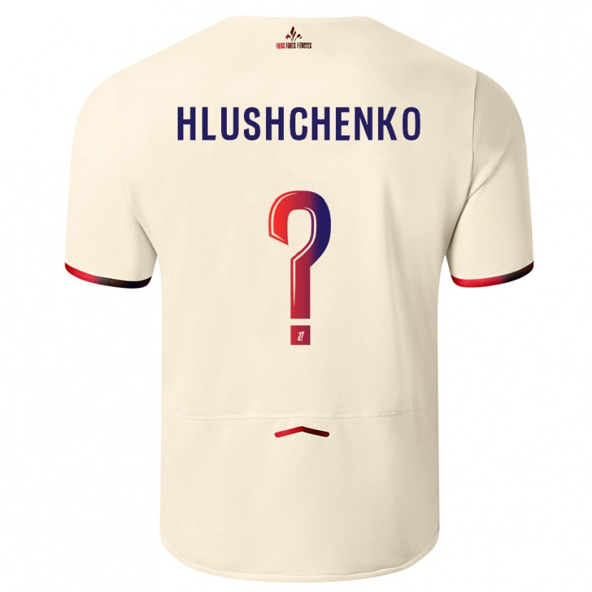 Danxen Dámské Inna Hlushchenko #0 Špinavě Bílá Červená Daleko Hráčské Dresy 2025/26 Dres
