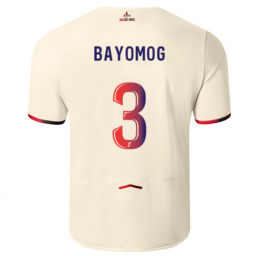 Danxen Dámské Hugo Bayomog #3 Špinavě Bílá Červená Daleko Hráčské Dresy 2025/26 Dres