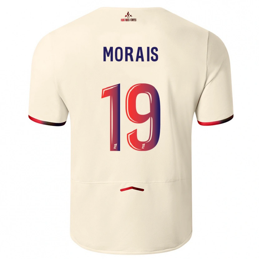 Danxen Dámské Tiago Morais #19 Špinavě Bílá Červená Daleko Hráčské Dresy 2025/26 Dres