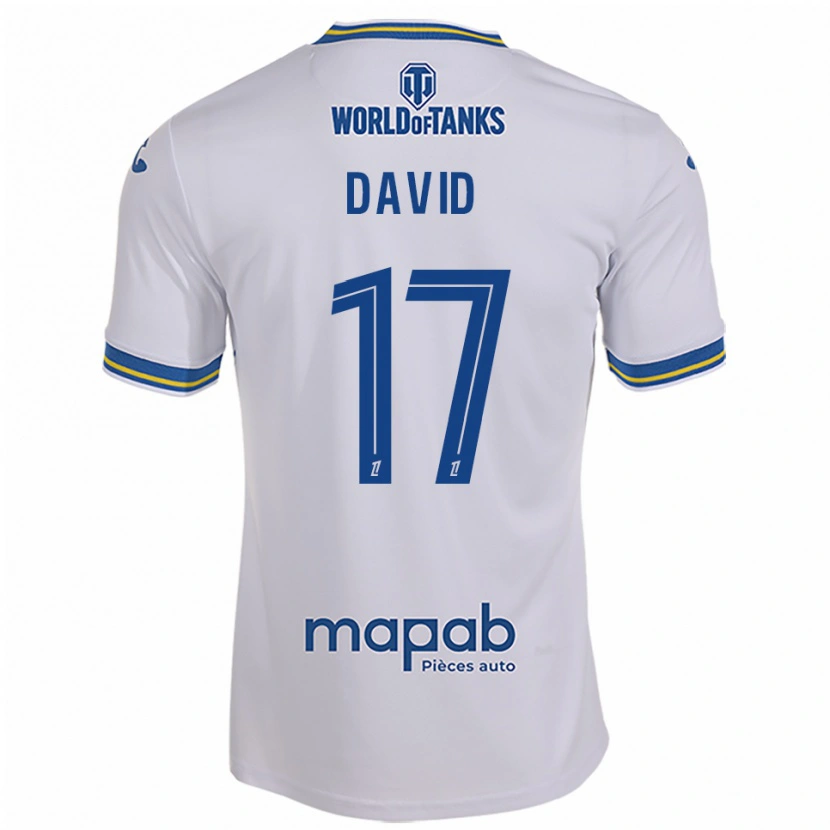 Danxen Dámské Dune David #17 Bílá Nebesky Modrá Daleko Hráčské Dresy 2025/26 Dres