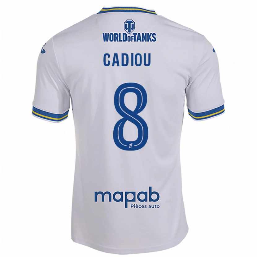 Danxen Dámské Noah Cadiou #8 Bílá Nebesky Modrá Daleko Hráčské Dresy 2025/26 Dres