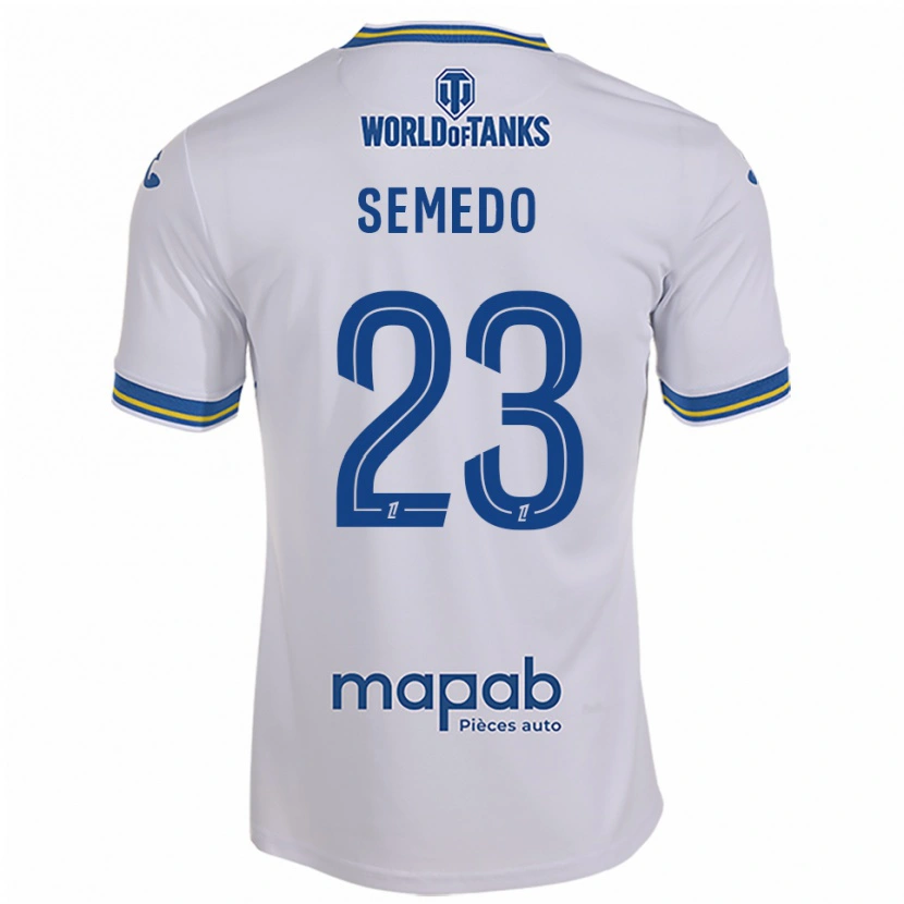 Danxen Dámské Daniel Semedo #23 Bílá Nebesky Modrá Daleko Hráčské Dresy 2025/26 Dres