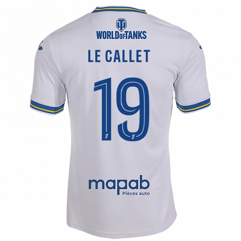 Danxen Dámské Tiago Le Callet #19 Bílá Nebesky Modrá Daleko Hráčské Dresy 2025/26 Dres