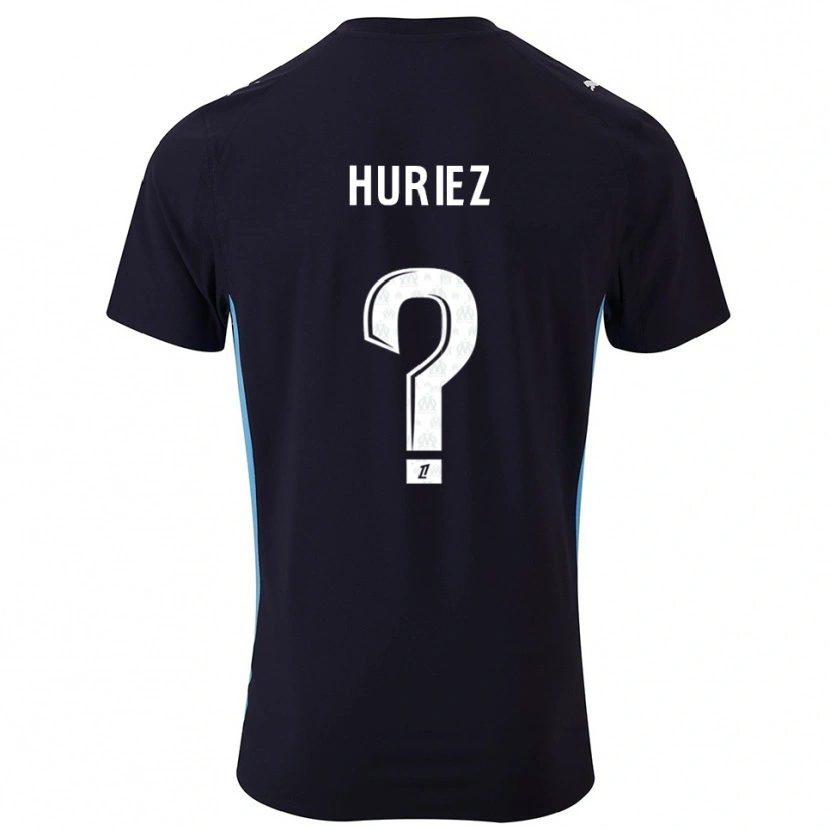Danxen Dámské Evan Huriez #0 Černá Nebesky Modrá Daleko Hráčské Dresy 2025/26 Dres