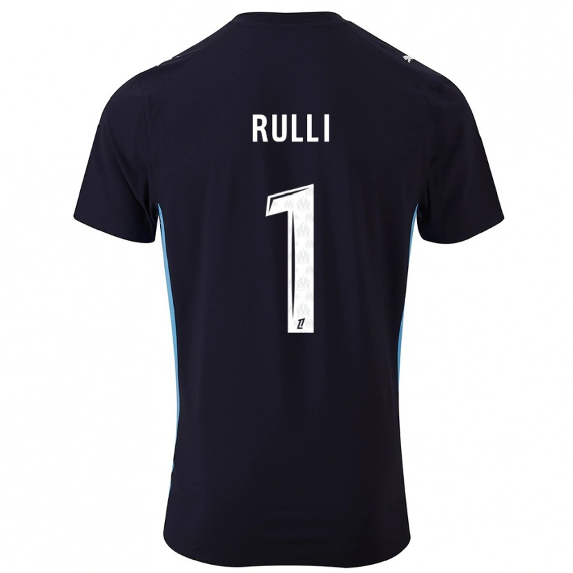 Danxen Dámské Gerónimo Rulli #1 Černá Nebesky Modrá Daleko Hráčské Dresy 2025/26 Dres