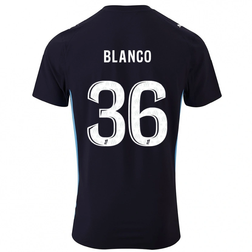 Danxen Dámské Rubén Blanco #36 Černá Nebesky Modrá Daleko Hráčské Dresy 2025/26 Dres
