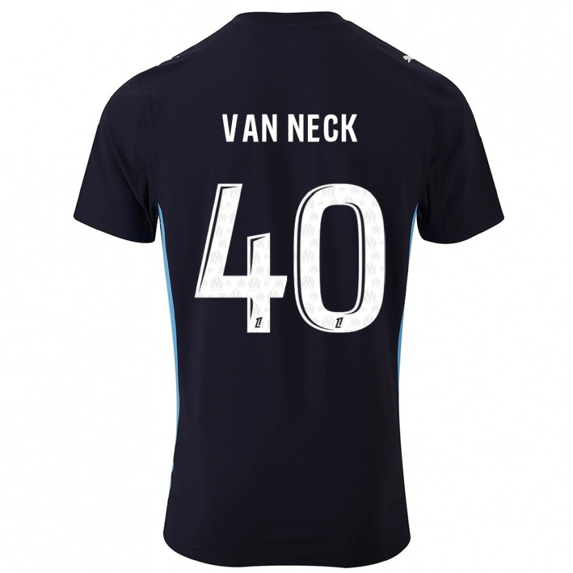 Danxen Dámské Jelle Van Neck #40 Černá Nebesky Modrá Daleko Hráčské Dresy 2025/26 Dres