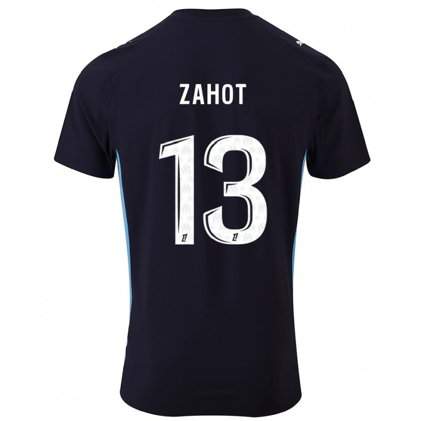 Danxen Dámské Sarah Zahot #13 Černá Nebesky Modrá Daleko Hráčské Dresy 2025/26 Dres