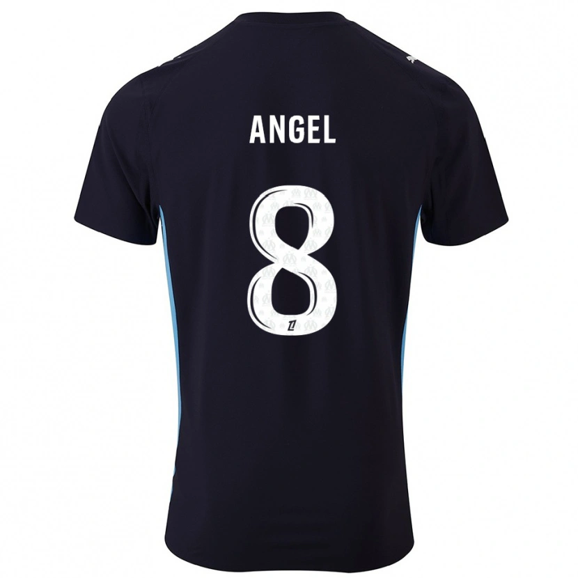 Danxen Dámské Angel Gomes #8 Černá Nebesky Modrá Daleko Hráčské Dresy 2025/26 Dres