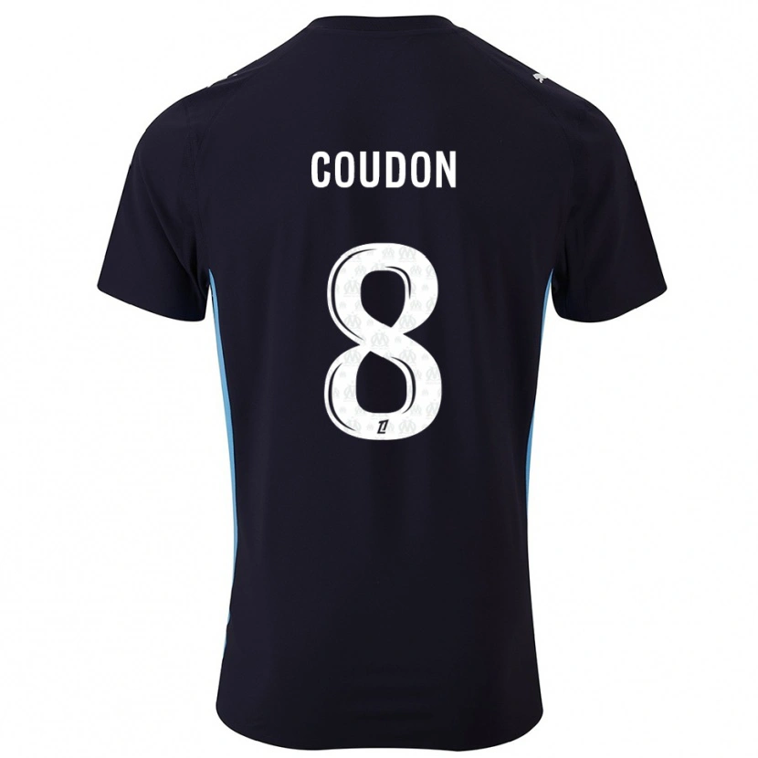 Danxen Dámské Marine Coudon #8 Černá Nebesky Modrá Daleko Hráčské Dresy 2025/26 Dres