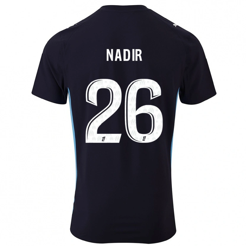 Danxen Dámské Bilal Nadir #26 Černá Nebesky Modrá Daleko Hráčské Dresy 2025/26 Dres