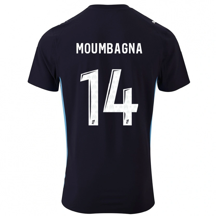 Danxen Dámské Faris Moumbagna #14 Černá Nebesky Modrá Daleko Hráčské Dresy 2025/26 Dres