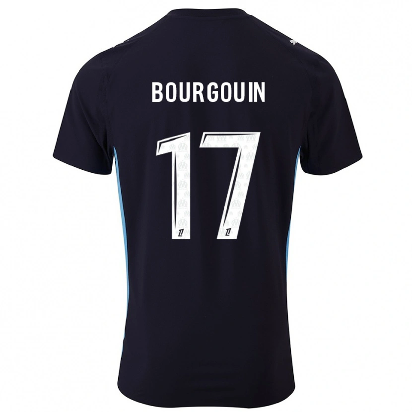 Danxen Dámské Laura Bourgouin #17 Černá Nebesky Modrá Daleko Hráčské Dresy 2025/26 Dres