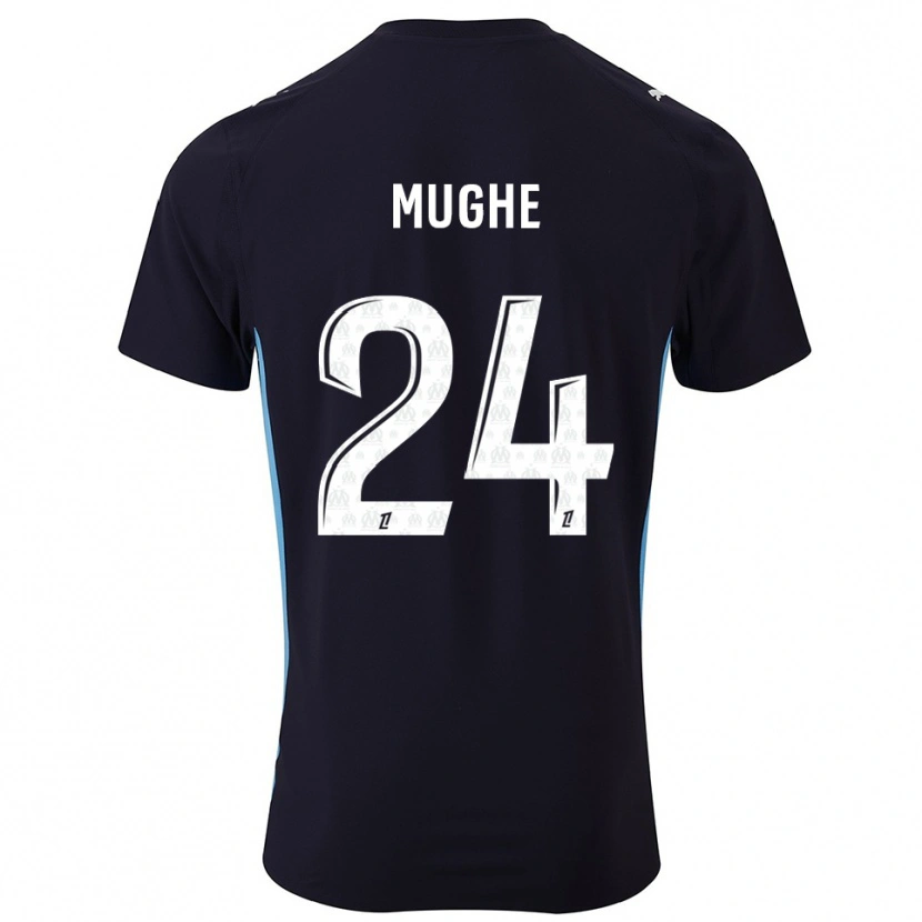 Danxen Dámské François Mughe #24 Černá Nebesky Modrá Daleko Hráčské Dresy 2025/26 Dres