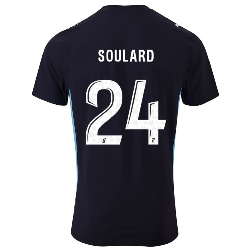 Danxen Dámské Amandine Soulard #24 Černá Nebesky Modrá Daleko Hráčské Dresy 2025/26 Dres