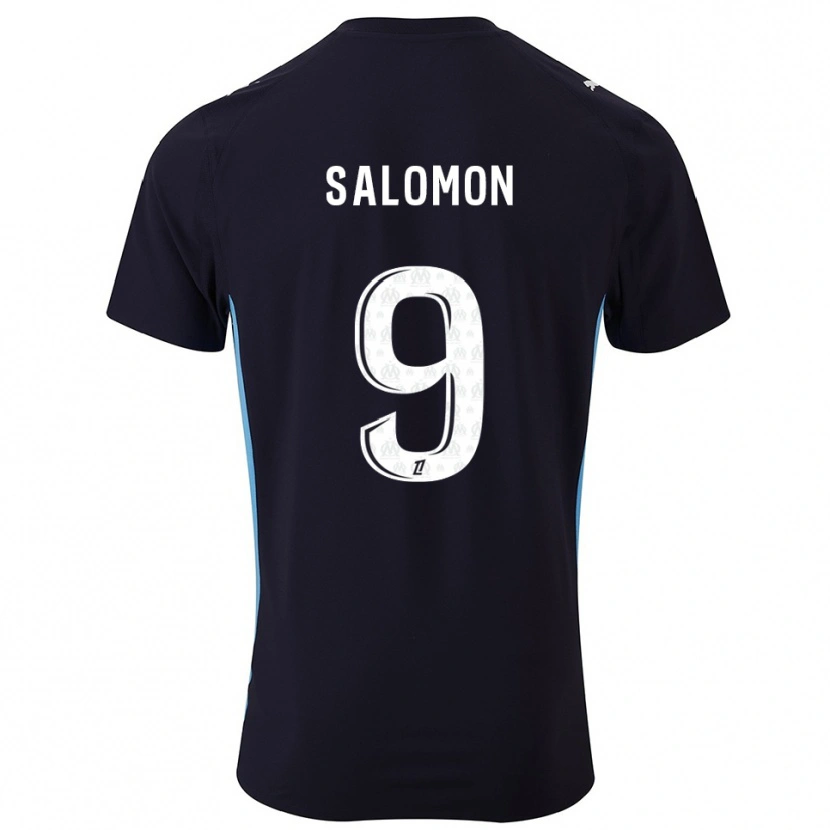 Danxen Dámské Maeva Salomon #9 Černá Nebesky Modrá Daleko Hráčské Dresy 2025/26 Dres