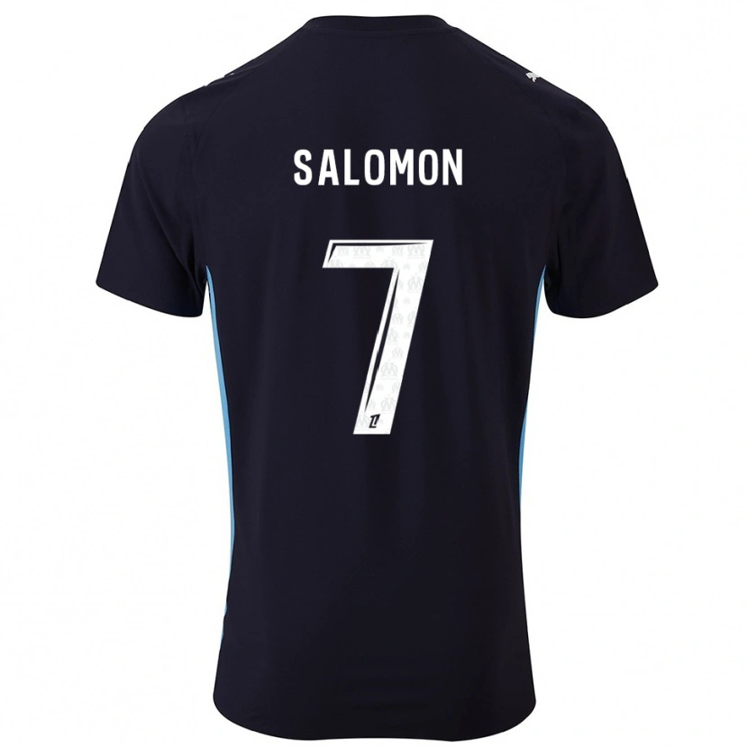 Danxen Dámské Maëva Salomon #7 Černá Nebesky Modrá Daleko Hráčské Dresy 2025/26 Dres