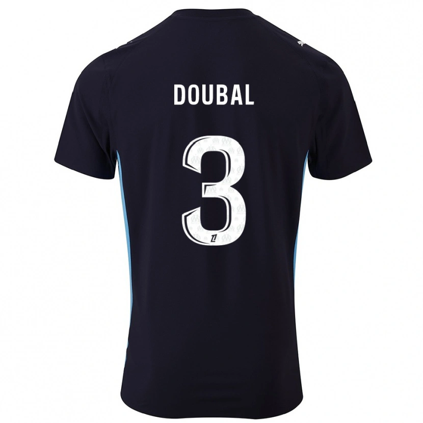 Danxen Dámské Anis Doubal #3 Černá Nebesky Modrá Daleko Hráčské Dresy 2025/26 Dres