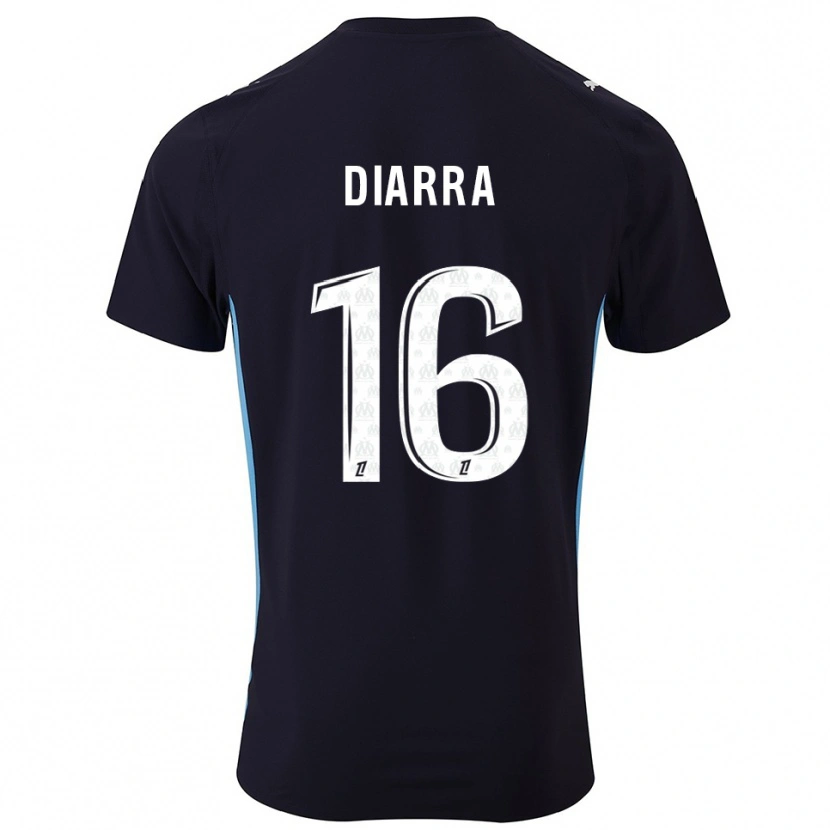 Danxen Dámské Cheick Diarra #16 Černá Nebesky Modrá Daleko Hráčské Dresy 2025/26 Dres