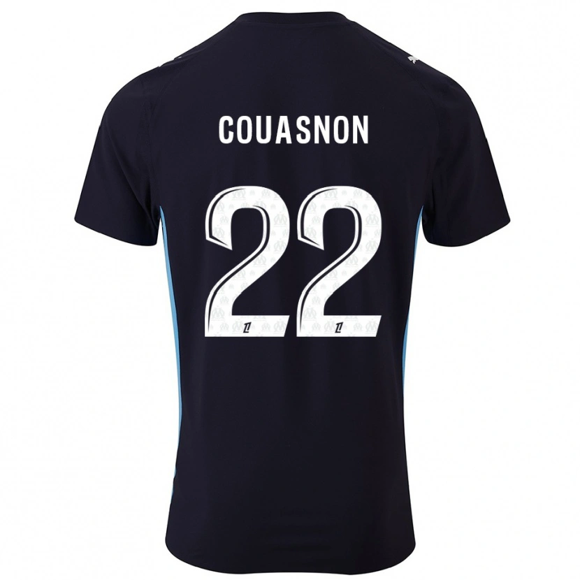 Danxen Dámské Roxane Couasnon #22 Černá Nebesky Modrá Daleko Hráčské Dresy 2025/26 Dres