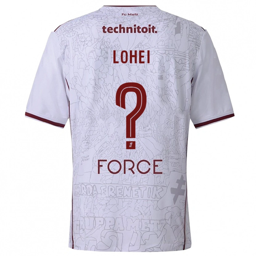 Danxen Dámské Fabio Lohei #0 Bílá Burgundská Daleko Hráčské Dresy 2025/26 Dres