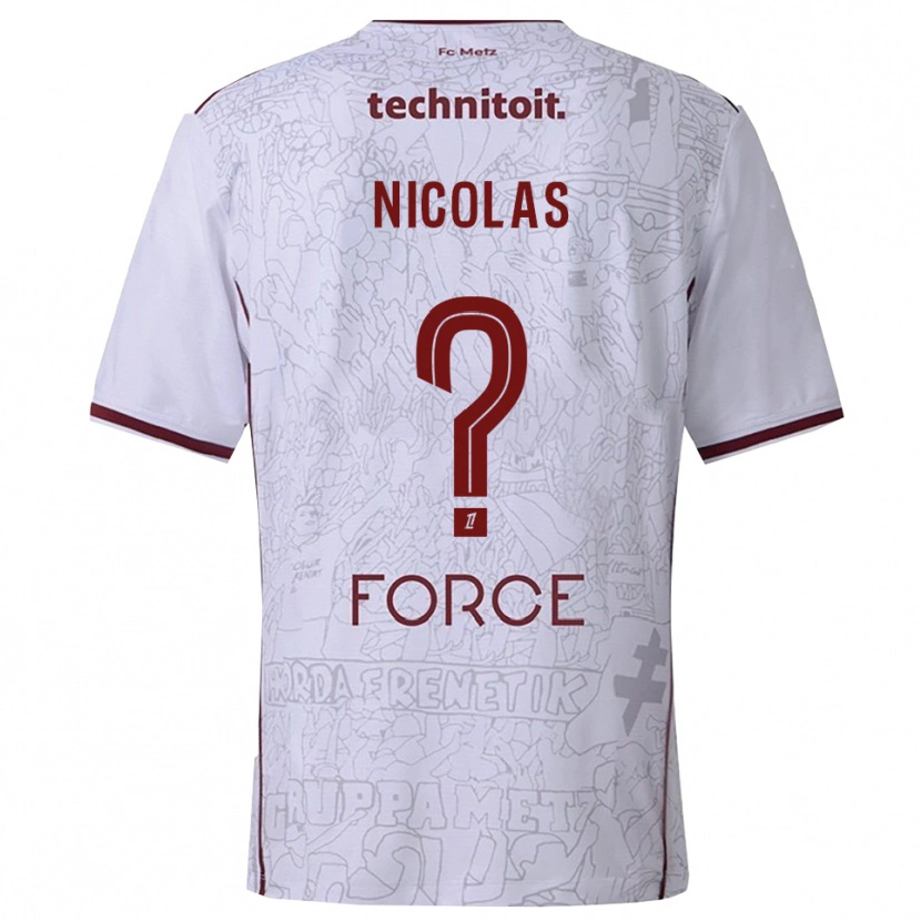 Danxen Dámské Max-Henry Nicolas #0 Bílá Burgundská Daleko Hráčské Dresy 2025/26 Dres