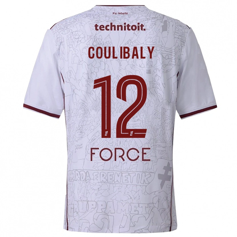 Danxen Dámské Kady Coulibaly #12 Bílá Burgundská Daleko Hráčské Dresy 2025/26 Dres