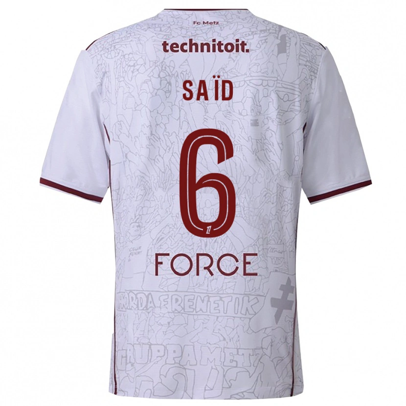 Danxen Dámské Maoulida Saïd #6 Bílá Burgundská Daleko Hráčské Dresy 2025/26 Dres