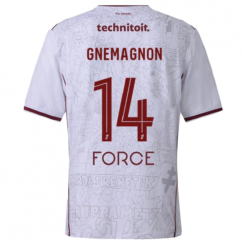 Danxen Dámské Mahi Gnemagnon #14 Bílá Burgundská Daleko Hráčské Dresy 2025/26 Dres