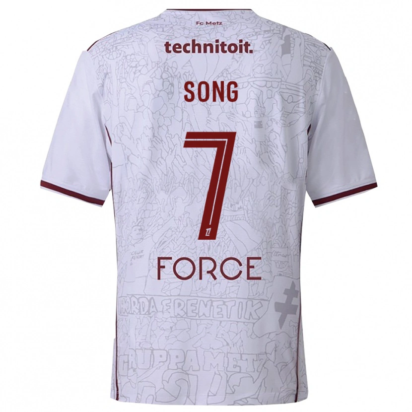 Danxen Dámské Bryan Song #7 Bílá Burgundská Daleko Hráčské Dresy 2025/26 Dres