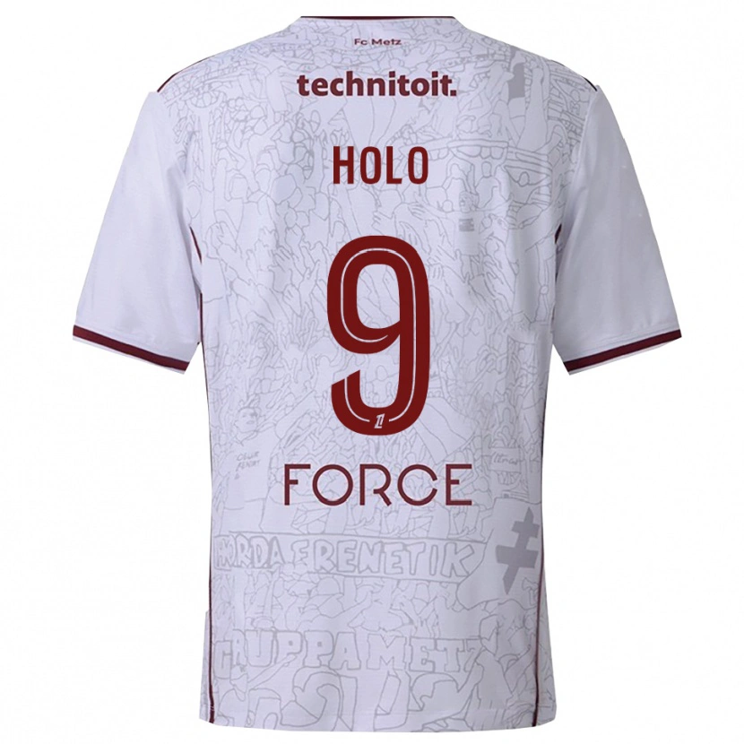 Danxen Dámské Mathis Holo #9 Bílá Burgundská Daleko Hráčské Dresy 2025/26 Dres