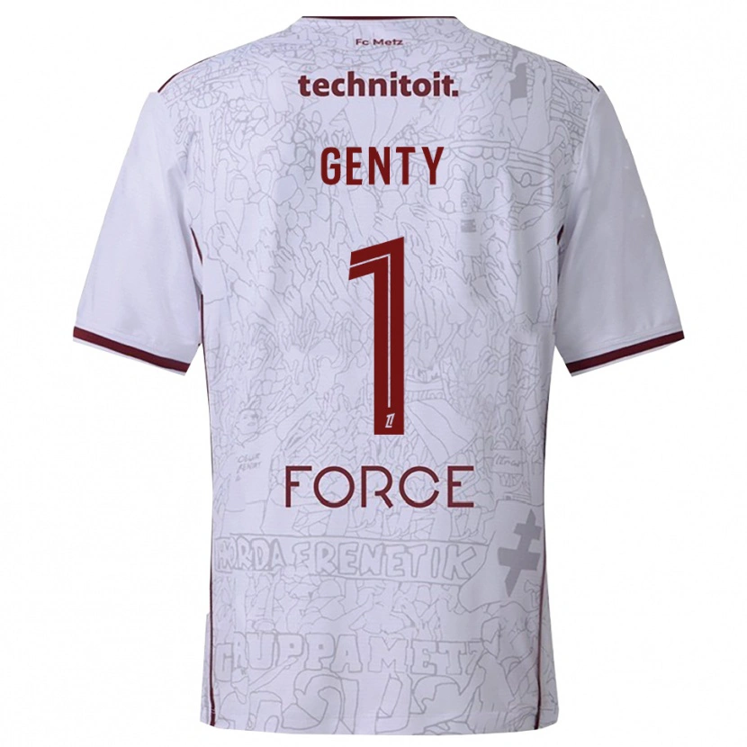 Danxen Dámské Julie Genty #1 Bílá Burgundská Daleko Hráčské Dresy 2025/26 Dres