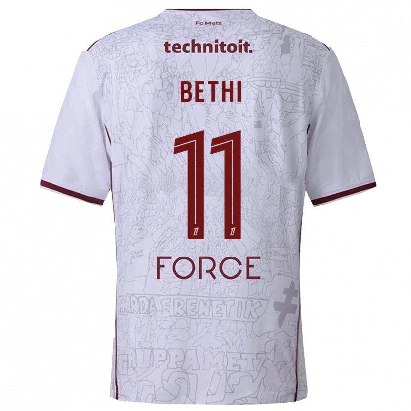Danxen Dámské Mélissa Bethi #11 Bílá Burgundská Daleko Hráčské Dresy 2025/26 Dres