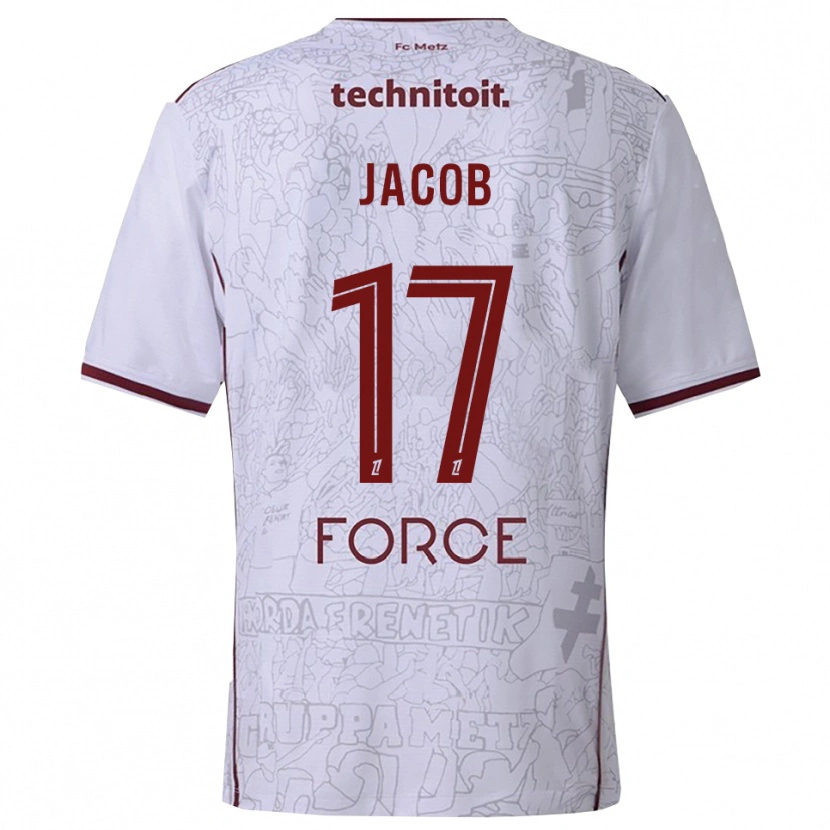 Danxen Dámské Lisa Jacob #17 Bílá Burgundská Daleko Hráčské Dresy 2025/26 Dres