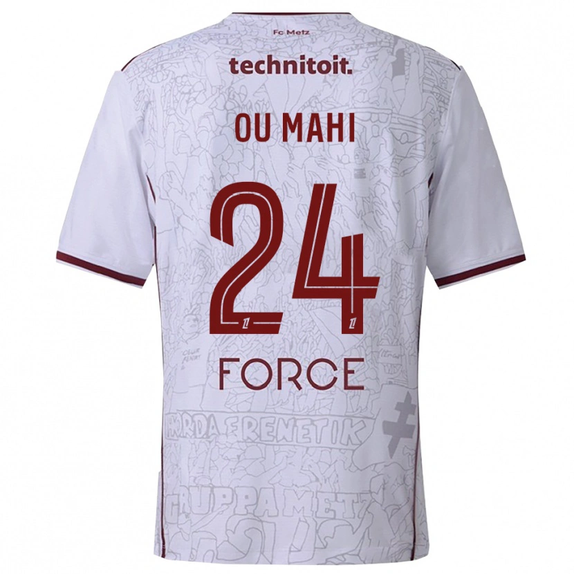 Danxen Dámské Inès Ou Mahi #24 Bílá Burgundská Daleko Hráčské Dresy 2025/26 Dres