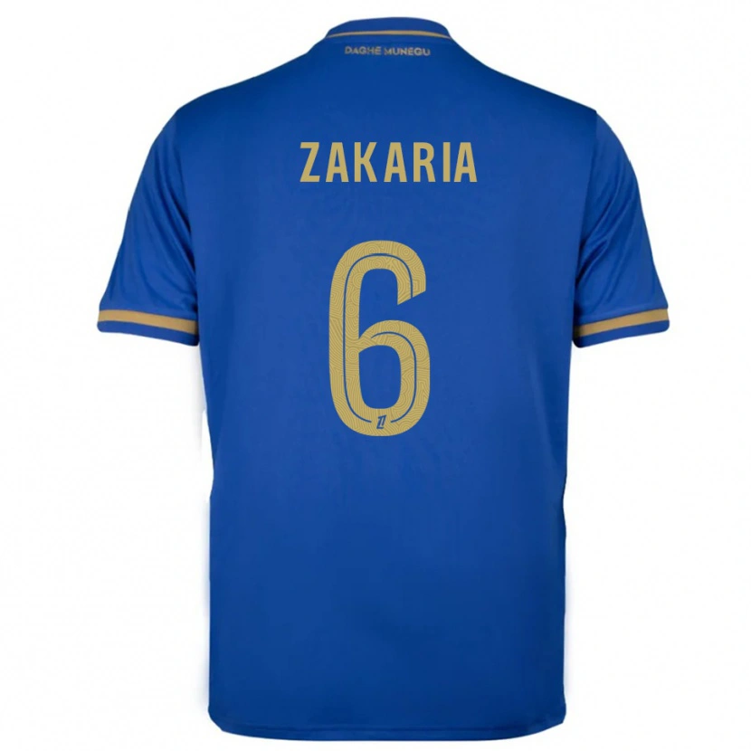 Danxen Dámské Denis Zakaria #6 Modrá Zlatá Daleko Hráčské Dresy 2025/26 Dres